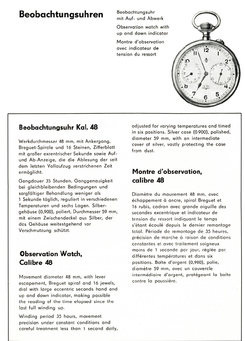 Marine Beobachtungsuhren Kaliber 48 NVA