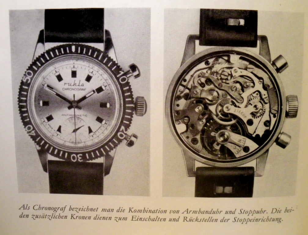 ruhla chronograph menschen messen zeit und raum 19711