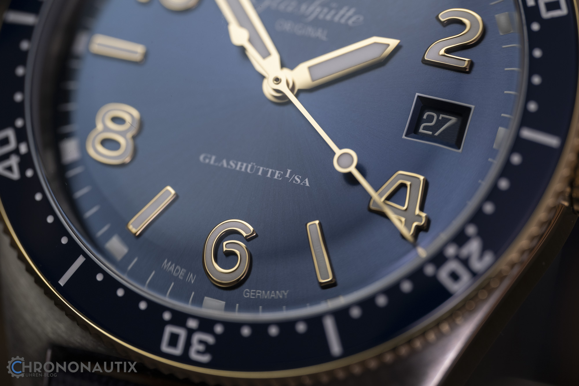 Glashütte Original SeaQ Stahl Rotgold Bicolor Größenvergleich Test Erfahrungen 1180497