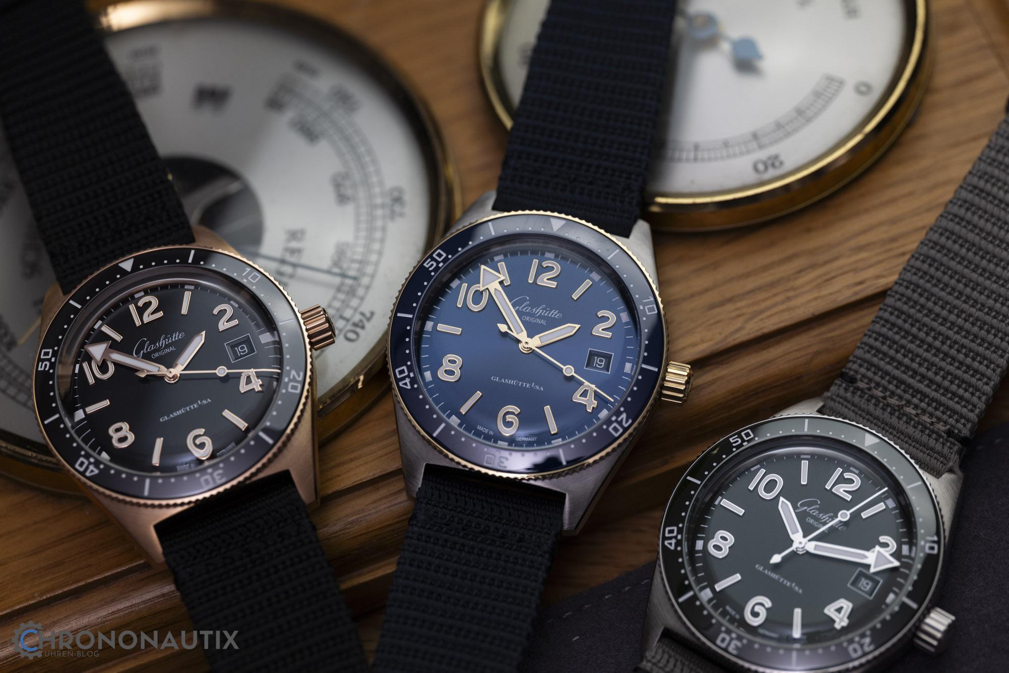 Glashütte Original SeaQ Stahl Rotgold Bicolor Größenvergleich Test Erfahrungen 1180521