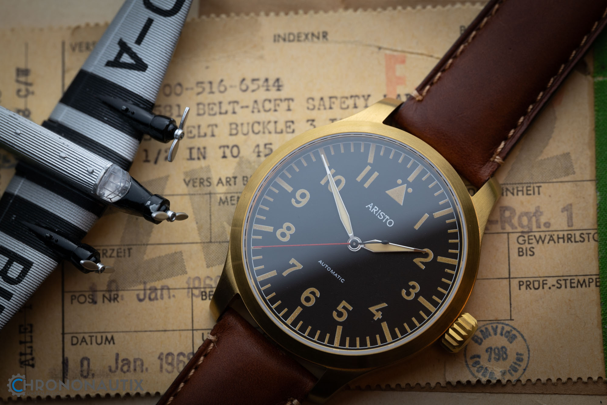 ARISTO Beobachtungsuhr 47 unbranded Automatic Pilot XXL Replica EXT 1190813