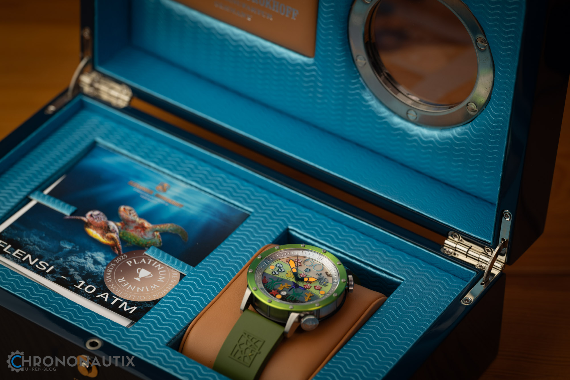 Alexander Shorokhoff Flensi Grün Aquarium Uhr Test 1200474