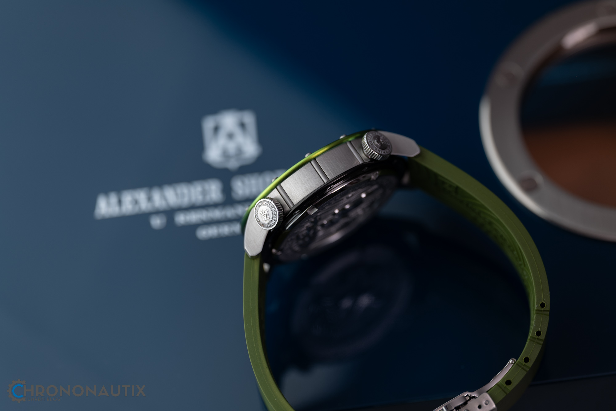 Alexander Shorokhoff Flensi Grün Aquarium Uhr Test 1200501