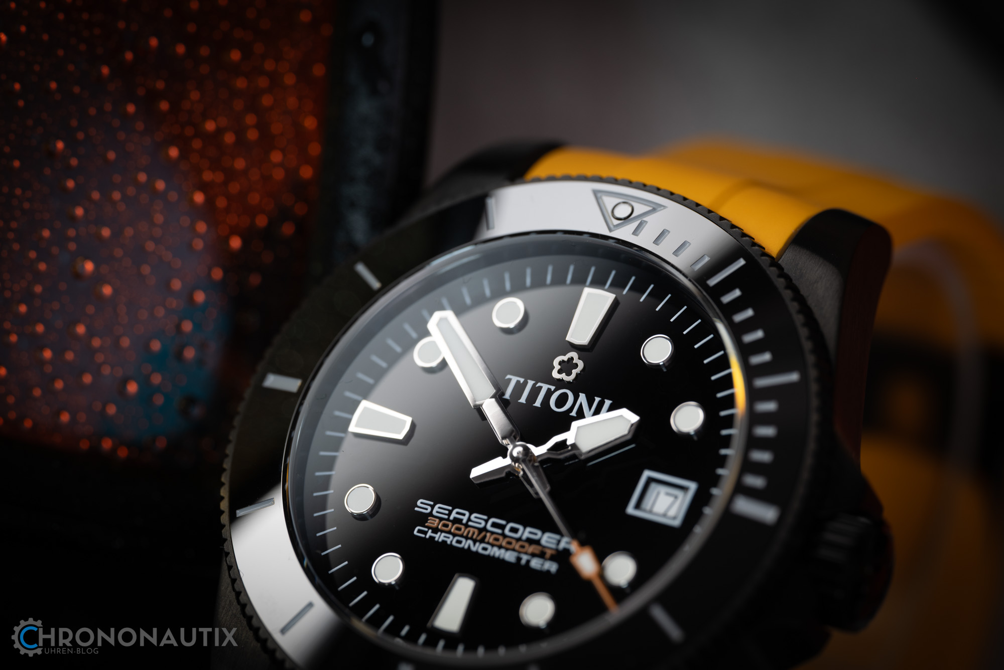 Titoni Seascoper 300 DLC Orange Test 1210390