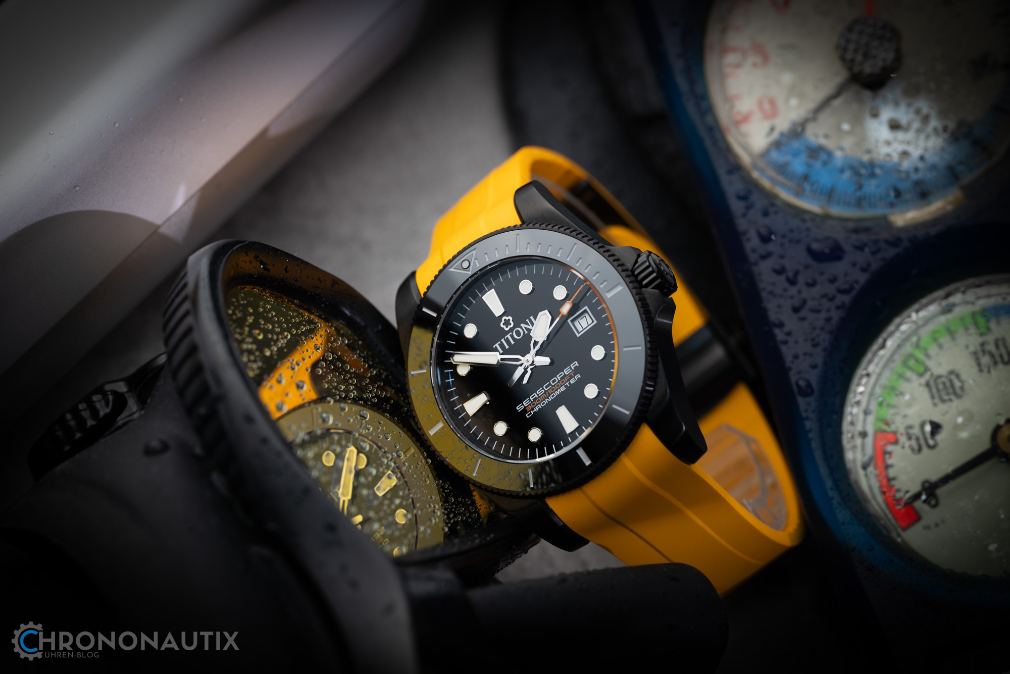 Titoni Seascoper 300 DLC Orange Test 1210396