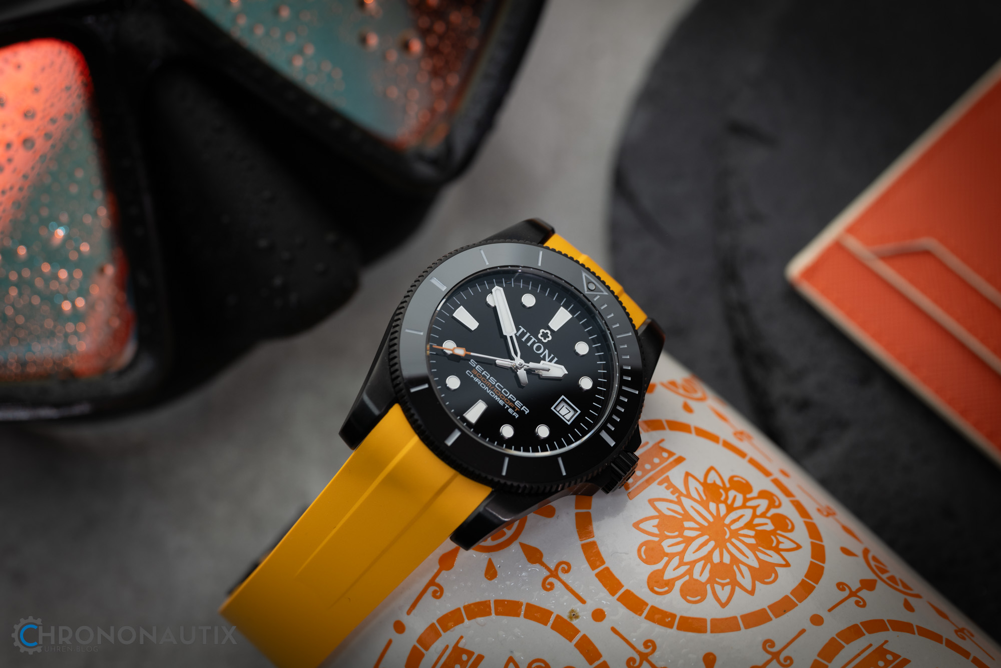 Titoni Seascoper 300 DLC Orange Test 1210414