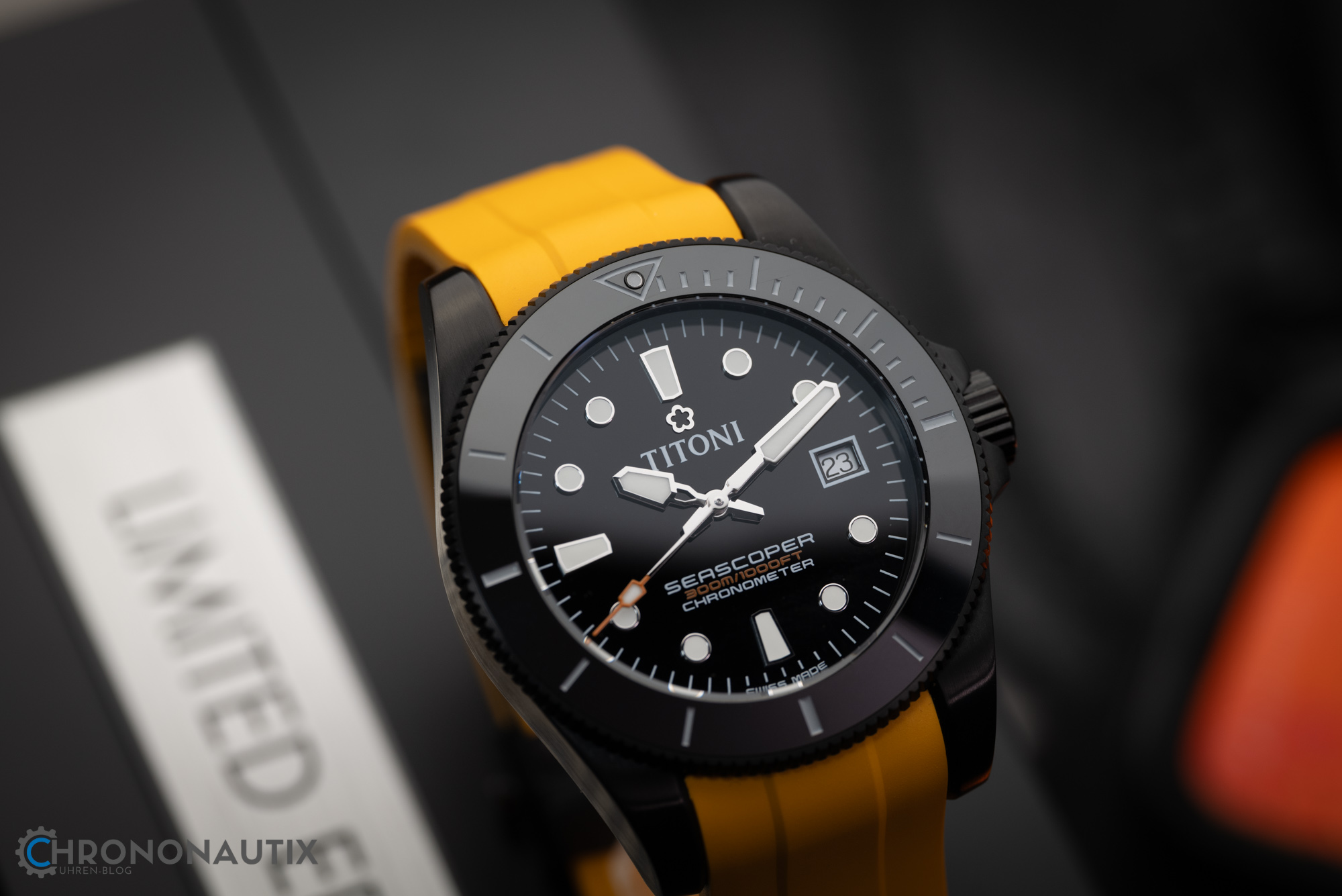 Titoni Seascoper 300 DLC Orange Test 1210441