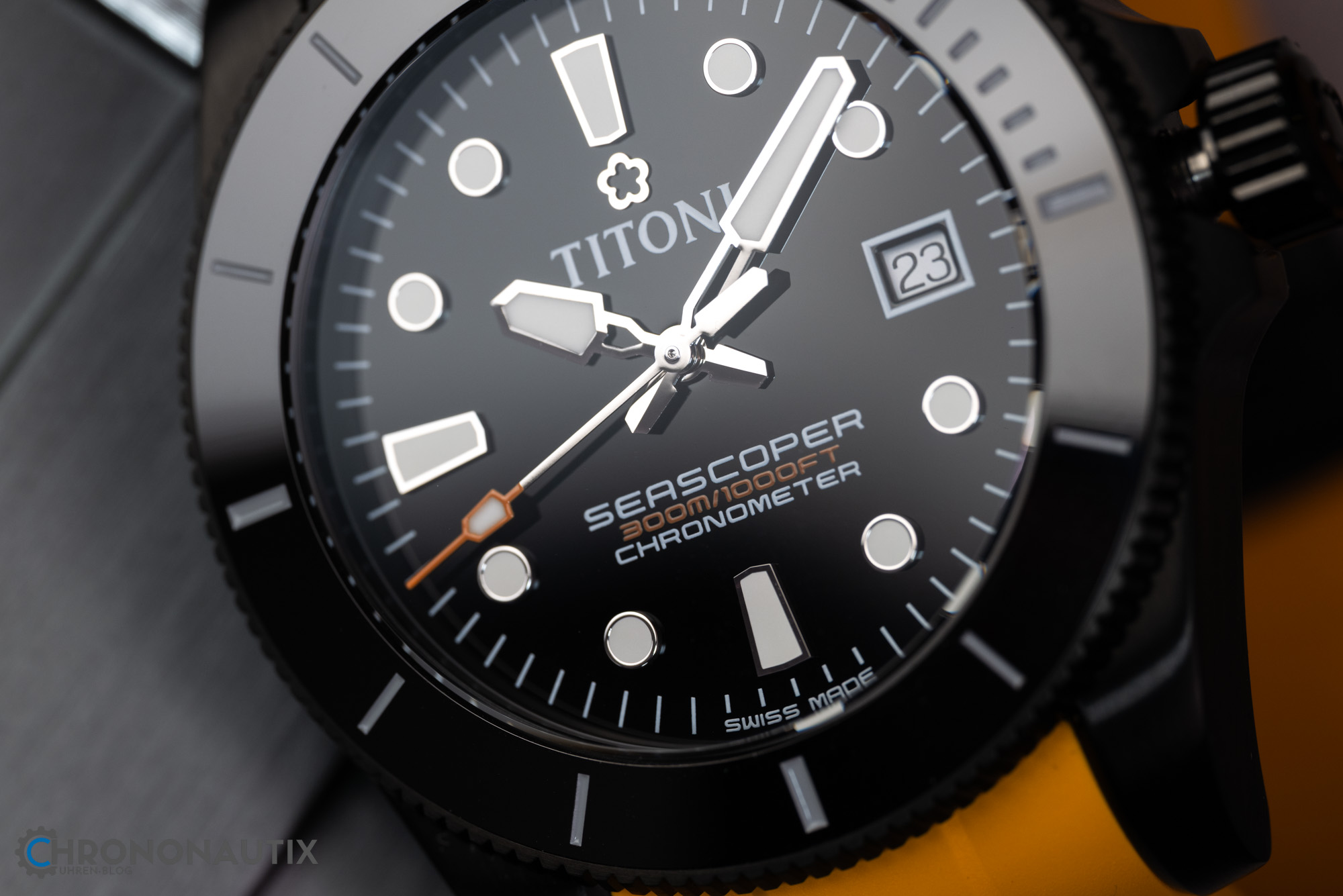 Titoni Seascoper 300 DLC Orange Test 1210450