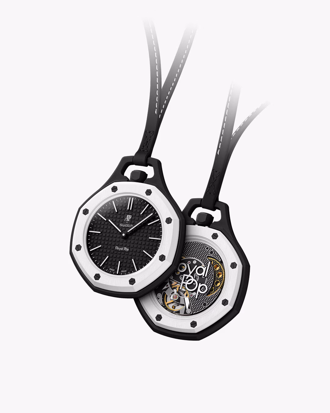 AP Swatch Audemars Royal Pop Ocho Negro