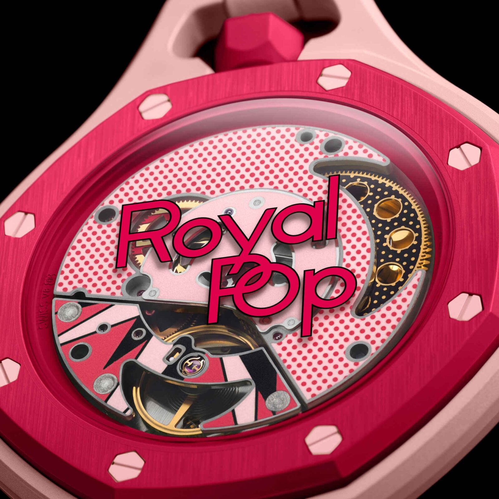 Royal Pop AP Swatch Rosa rot Kaliber Sistem51