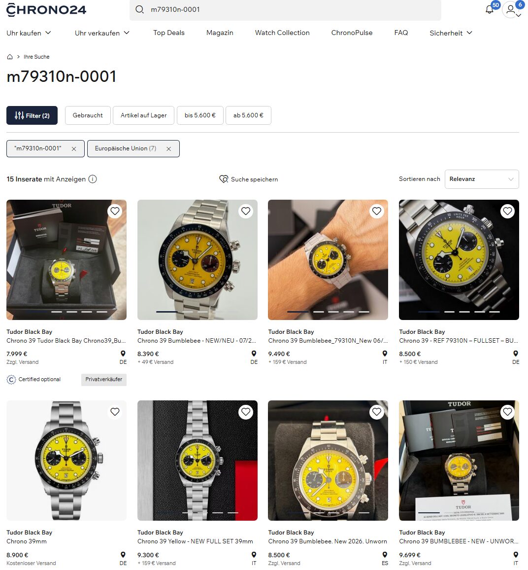 Tudor Bumblebee Preise