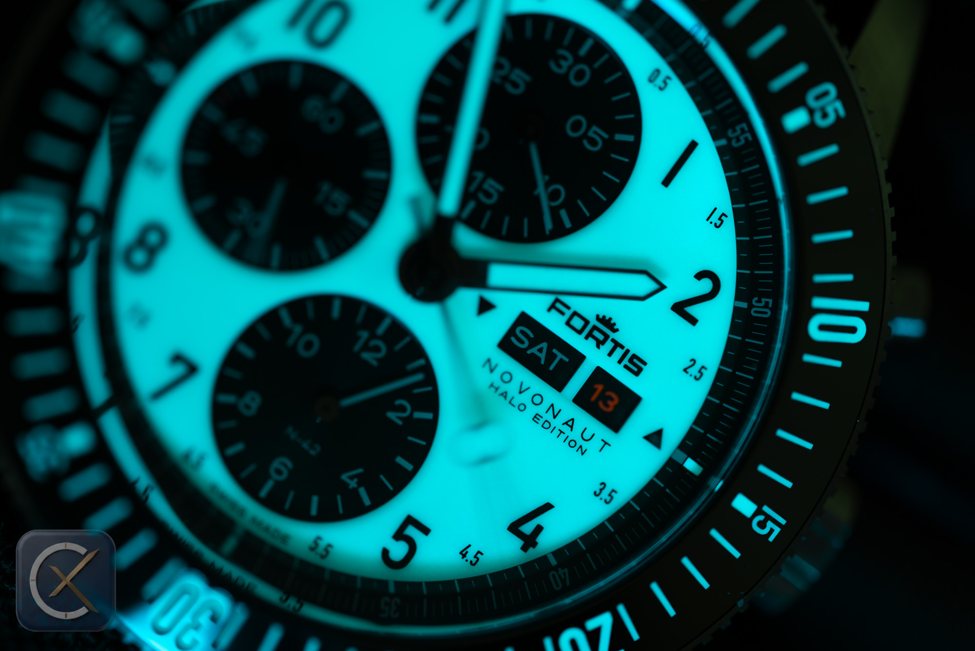 Mehr über den Artikel erfahren Panda Dial? Leuchtkeks! Die neue Fortis Novonaut N-42 HALO